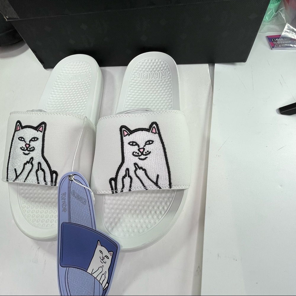 RipNDip Lord Nermal UV Sun Activated Slides Mens Size 9 & 10 Slip Ons - Picture 3 of 8